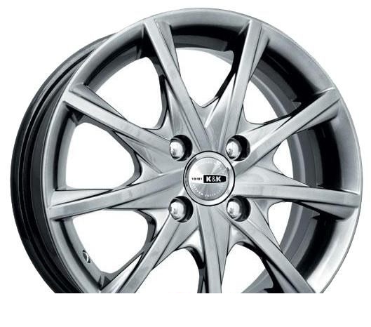 Wheel KiK Alkor Diamond White 15x6inches/4x98mm - picture, photo, image