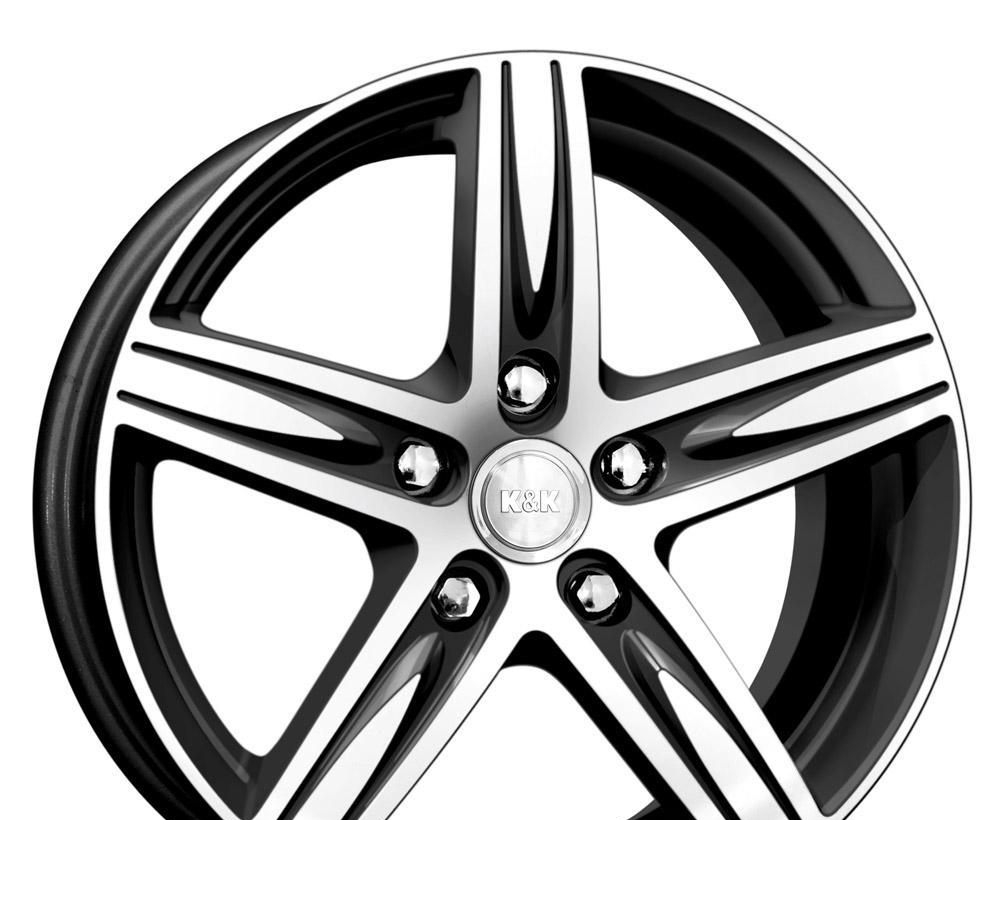 Wheel KiK Andorra Diamond Black 15x6inches/5x100mm - picture, photo, image