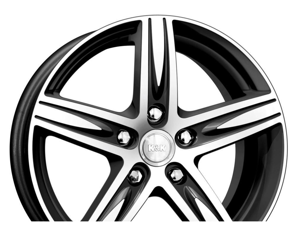 Wheel KiK Andorra Black Platinum 17x7inches/5x105mm - picture, photo, image