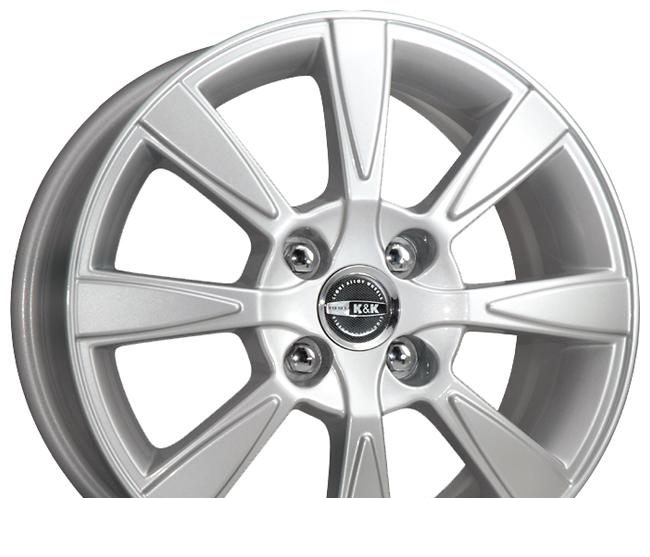 Wheel KiK Antej Black Platinum 14x5.5inches/4x100mm - picture, photo, image