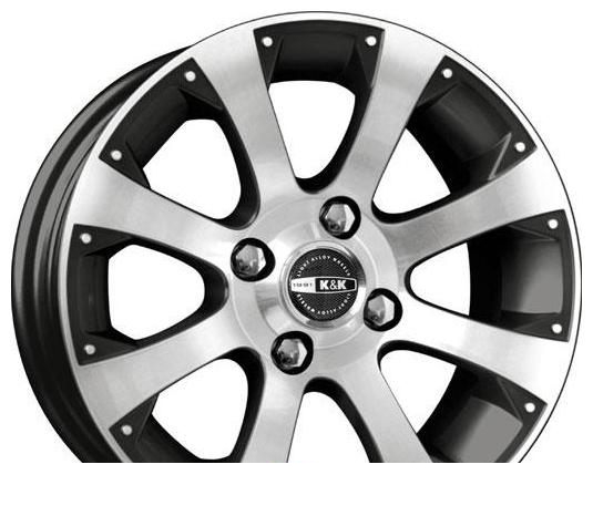 Wheel KiK Arkada Rif Diamond Black 13x5.5inches/4x98mm - picture, photo, image