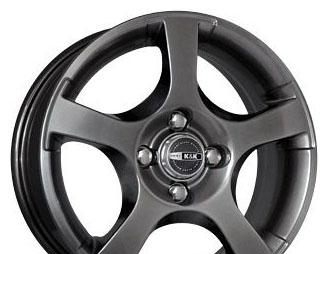 Wheel KiK Arta Black Platinum 14x5.5inches/4x100mm - picture, photo, image