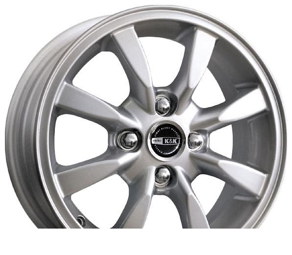 Wheel KiK Avion Black Platinum 14x5.5inches/4x100mm - picture, photo, image