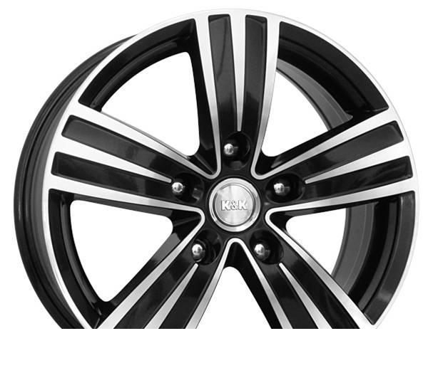 Wheel KiK da Vinchi Black Diamond 16x6.5inches/5x100mm - picture, photo, image