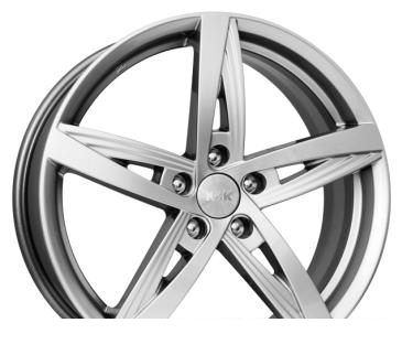Wheel KiK Dolche Vita Black Platinum 18x7.5inches/5x100mm - picture, photo, image