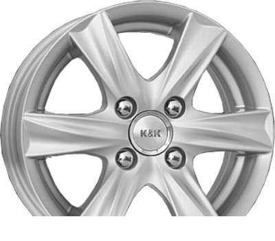 Wheel KiK Fiera Silver 13x5inches/4x100mm - picture, photo, image