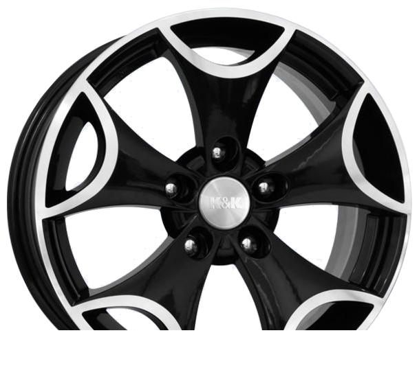 Wheel KiK Foton Black Platinum 16x7.5inches/5x108mm - picture, photo, image