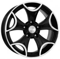 KiK Foton Black Platinum Wheels - 16x7.5inches/5x108mm