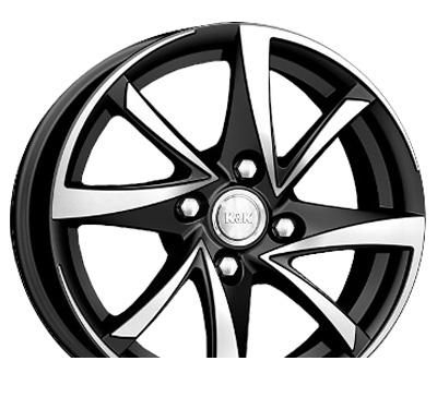 Wheel KiK Iguana Black Platinum 15x6.5inches/4x100mm - picture, photo, image