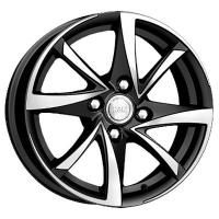 KiK Iguana Black Platinum Wheels - 15x6.5inches/4x100mm