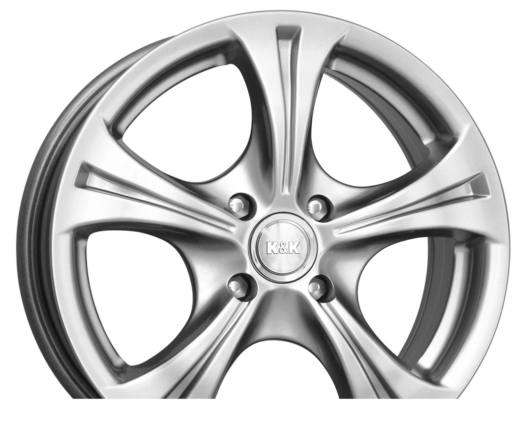 Wheel KiK Imola Silver 15x6.5inches/5x114.3mm - picture, photo, image