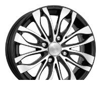 Wheel KiK Kanzashi Diamond Black 14x5.5inches/4x98mm - picture, photo, image