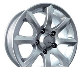 Wheel KiK Kare Black Platinum 16x7inches/5x114.3mm - picture, photo, image