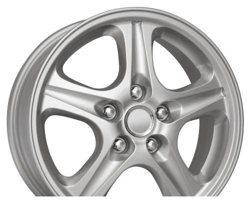 Wheel KiK KC308 (Mitsubishi) Silver 16x6inches/5x114.3mm - picture, photo, image