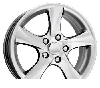 Wheel KiK KC395 (Mazda) Black Platinum 16x7inches/5x114.3mm - picture, photo, image