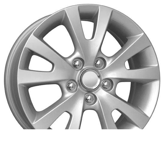 Wheel KiK KC396 (Mazda) Silver 16x6.5inches/5x110mm - picture, photo, image