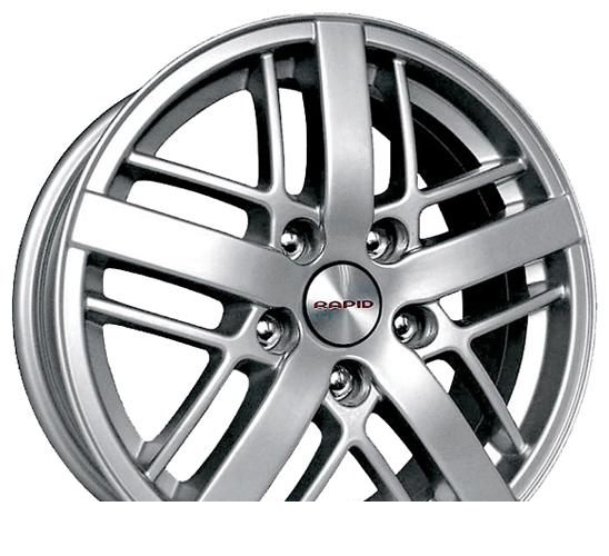 Wheel KiK Krona Vita Black Platinum 16x7inches/5x114.3mm - picture, photo, image