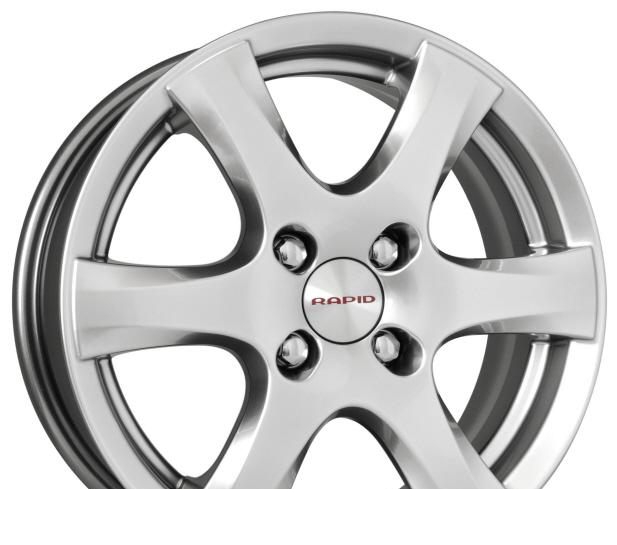 Wheel KiK Magma 6 Black Platinum 16x6inches/4x108mm - picture, photo, image