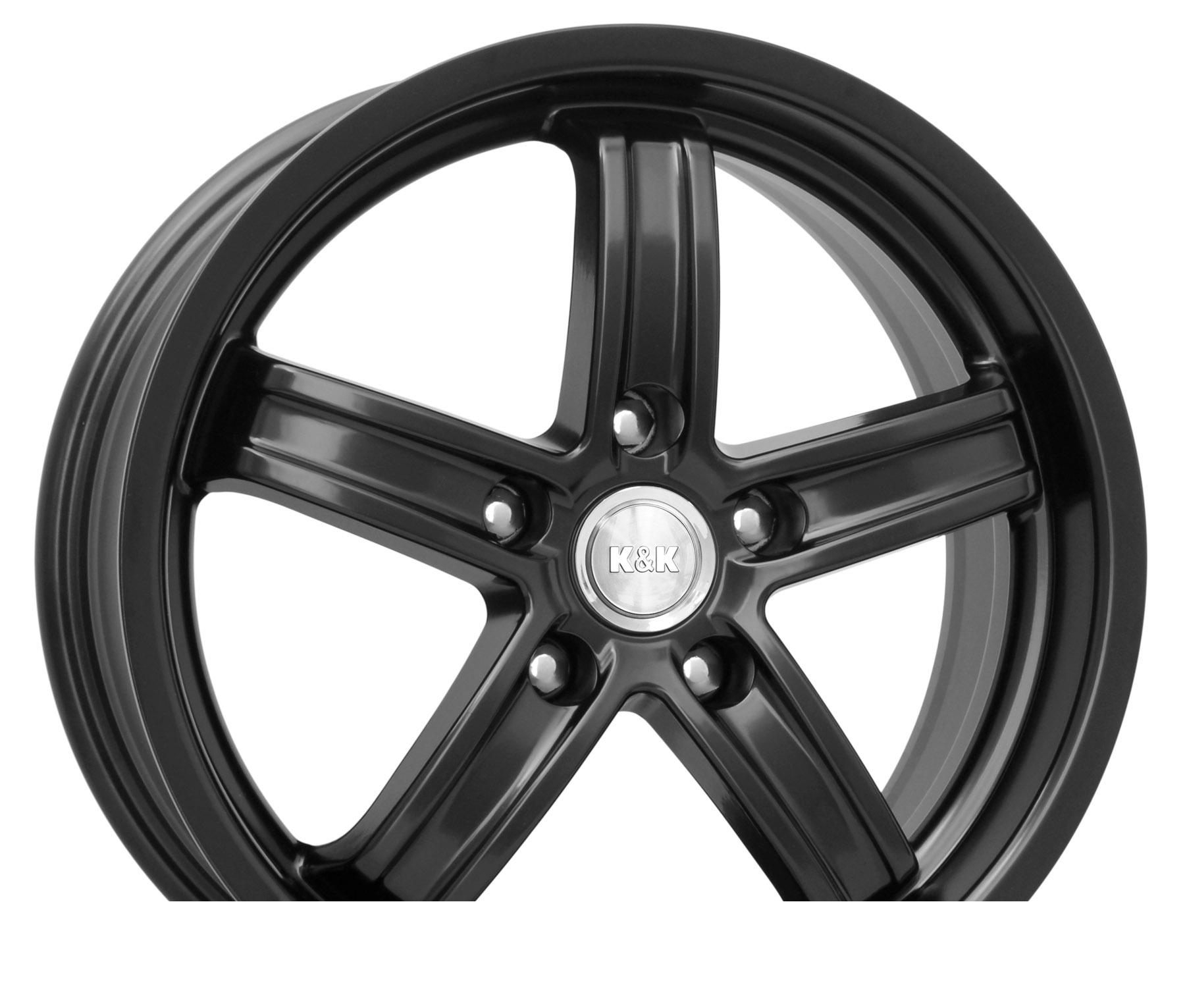 Wheel KiK Maranello Diamond Black 16x7inches/5x120mm - picture, photo, image