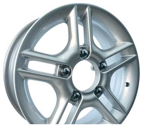 Wheel KiK Medeo Black Platinum 16x6.5inches/5x139.7mm - picture, photo, image