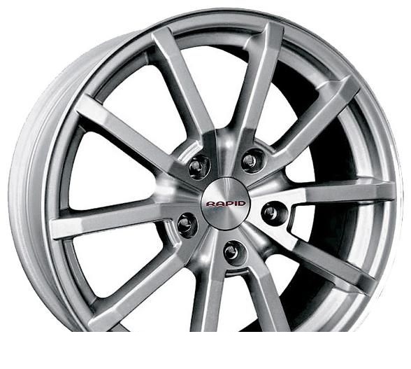 Wheel KiK Mirazh Black Platinum 17x7.5inches/5x108mm - picture, photo, image