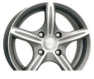 Wheel KiK Mirel Black Platinum 14x6inches/5x114.3mm - picture, photo, image