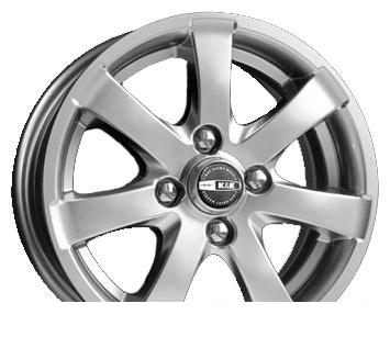 Wheel KiK Nega Black Platinum 14x5.5inches/4x100mm - picture, photo, image