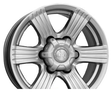 Wheel KiK Nevada Black Platinum 16x8inches/6x139.7mm - picture, photo, image