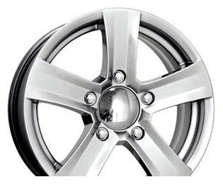 Wheel KiK Niagara Black Platinum 16x6inches/5x139.7mm - picture, photo, image