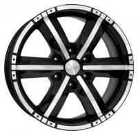 KiK Okinava Black Diamond Wheels - 17x7.5inches/6x114.3mm