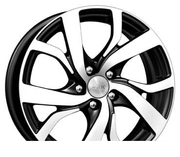 Wheel KiK Palermo Black Diamond 16x6.5inches/5x100mm - picture, photo, image