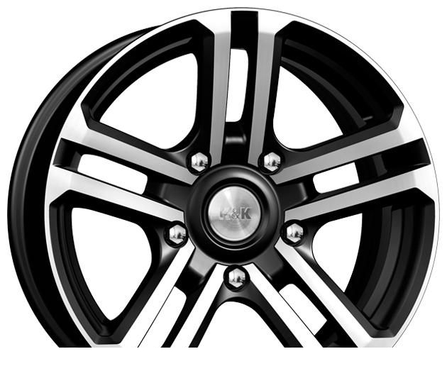 Wheel KiK Palladika Black Diamond 16x7inches/5x139.7mm - picture, photo, image