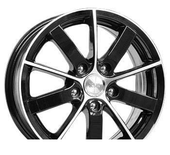 Wheel KiK Piter Diamond Black 15x6inches/5x108mm - picture, photo, image