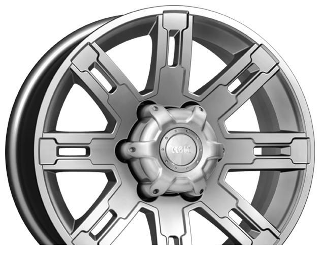 Wheel KiK Polyus Black Diamond 16x7.5inches/6x139.7mm - picture, photo, image