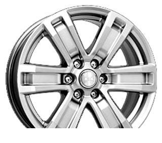 Wheel KiK R7 Rolf Black Platinum 16x7inches/6x114.3mm - picture, photo, image