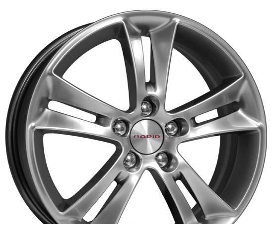 Wheel KiK Red Taujer Black Platinum 16x6.5inches/5x100mm - picture, photo, image