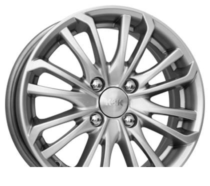 Wheel KiK Rimjeks Black Platinum 14x5.5inches/4x100mm - picture, photo, image