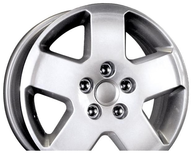 Wheel KiK S-Max Silver 15x6inches/5x108mm - picture, photo, image