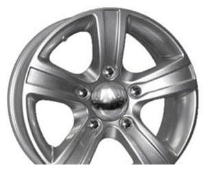 Wheel KiK Safari Silver 16x6.5inches/5x139.7mm - picture, photo, image