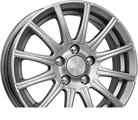 Wheel KiK Siesta Black Platinum 16x7inches/5x105mm - picture, photo, image
