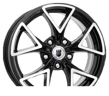 Wheel KiK Sochi Black Platinum 16x6.5inches/4x114.3mm - picture, photo, image