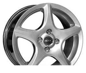 Wheel KiK Softlajn Nova Black Platinum 15x6.5inches/4x100mm - picture, photo, image