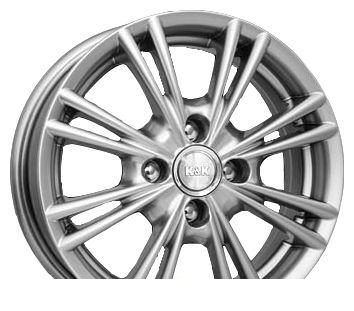 Wheel KiK Sokol Black Platinum 14x5.5inches/4x100mm - picture, photo, image