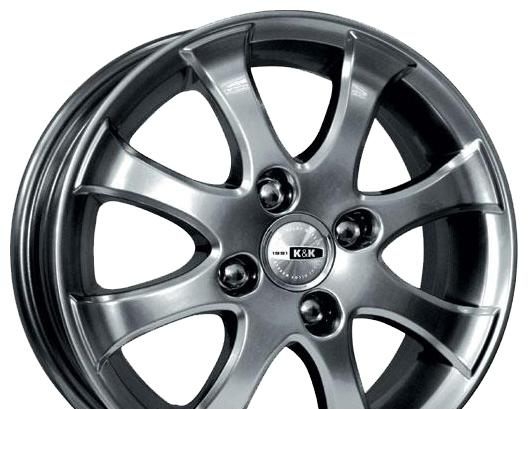 Wheel KiK Tonus Black Platinum 14x5.5inches/4x100mm - picture, photo, image