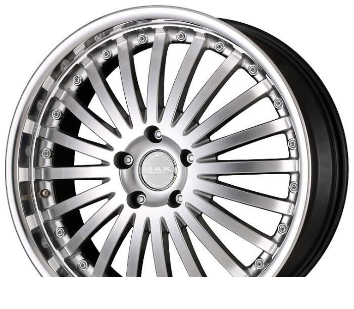 Wheel Mak Arena H/S Silver mirror 21x10inches/5x112mm - picture, photo, image