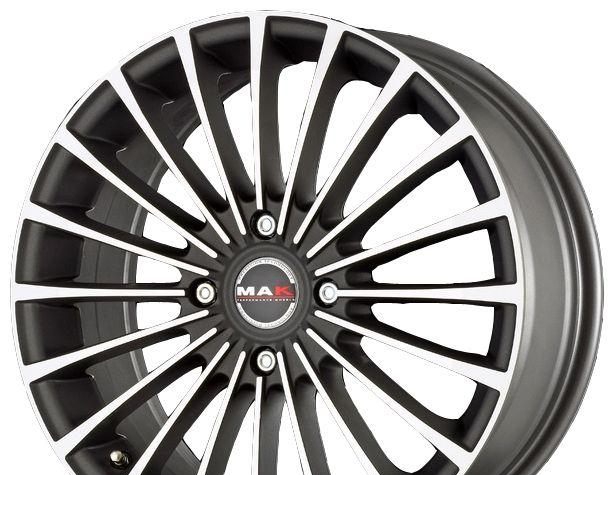 Wheel Mak Corsa Black 15x6inches/4x100mm - picture, photo, image