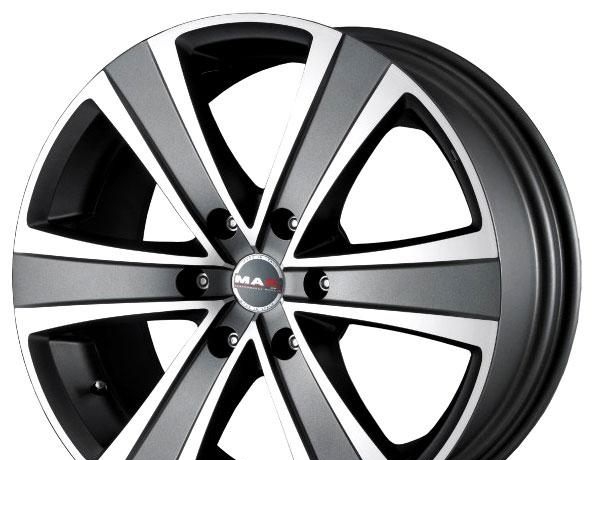 Wheel Mak Fuoco 6 Gloss Black 17x7.5inches/6x139.7mm - picture, photo, image