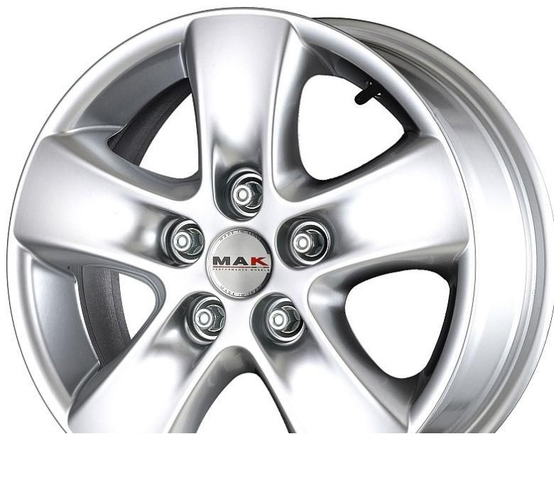 Wheel Mak HD2 Hyper Silver 15x6.5inches/5x160mm - picture, photo, image