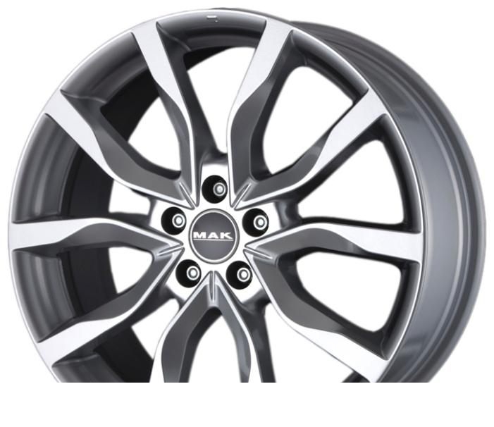 Wheel Mak Highlands Matt Black 17x7inches/5x100mm - picture, photo, image