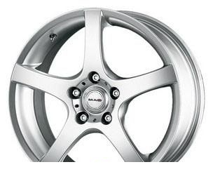 Wheel Mak Hyper Silver 15x6.5inches/5x112mm - picture, photo, image